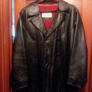 Mens Leather 3/4 length Coat